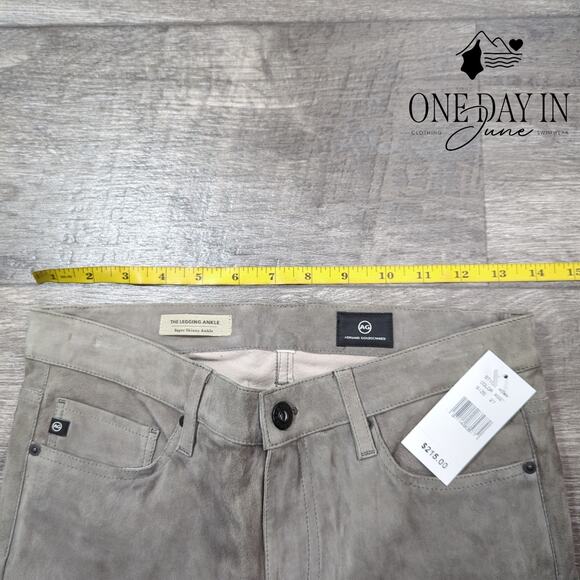 Adriano Goldschmied Faux Suede The Legging Ankle Jeans Size 27 (4) - Picture 3 of 6